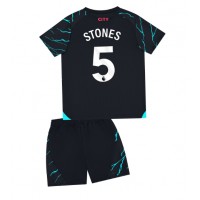 Manchester City John Stones #5 Tredje Tröja Barn 2023-24 Kortärmad (+ Korta byxor)